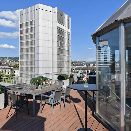 Visionapartments Brandschenkestrasse - Contactless Check-in Lägenhetshotell Zürich